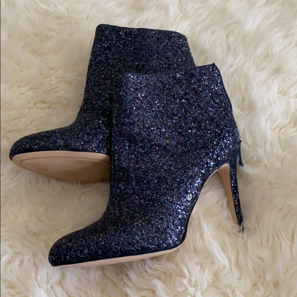 Sam Edelman Size 7.5 glitter black boots